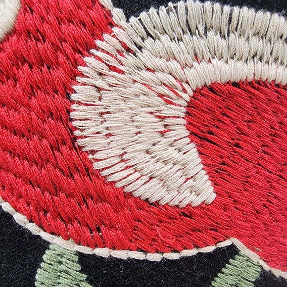 Umgee embroidered bird and flower boho mini skirt fully lined woman's size large - Picture 10 of 13